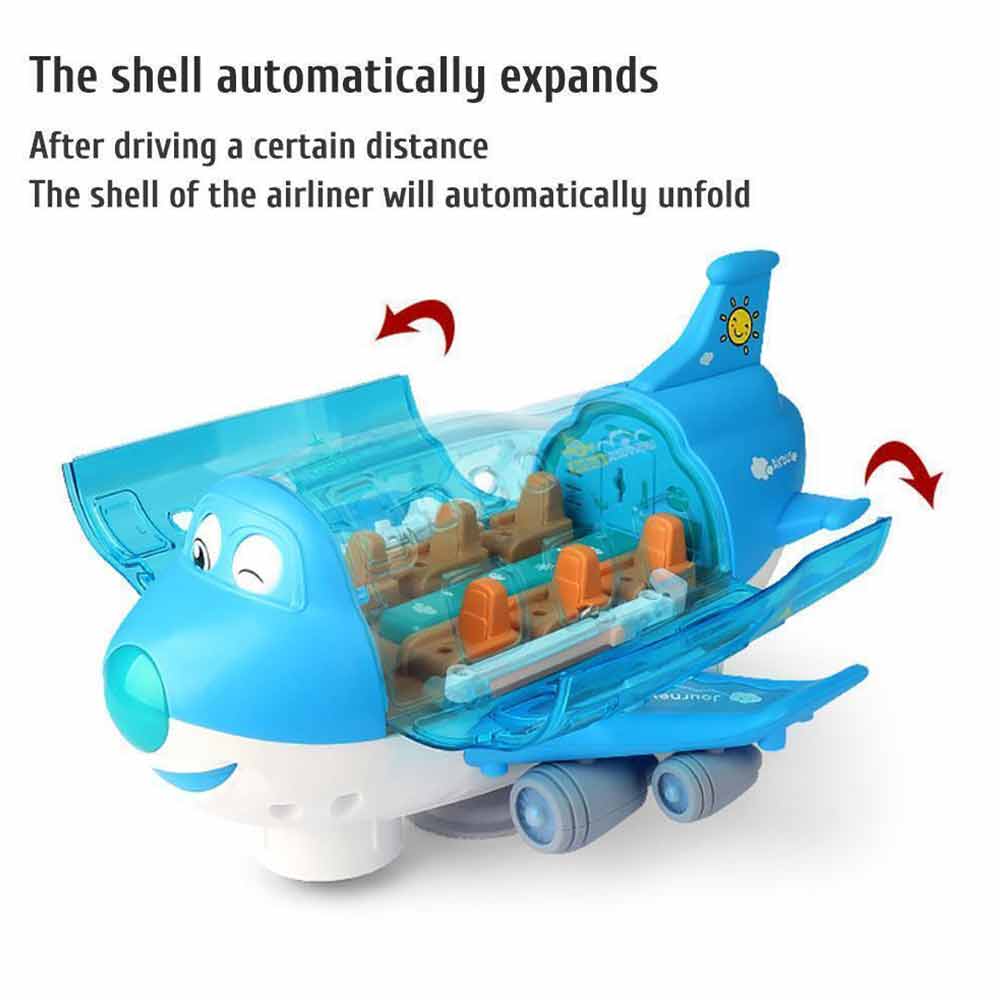 Airplane Toys with Music Light 360° Rotating Electric Toy Plane For Kid Children Gift