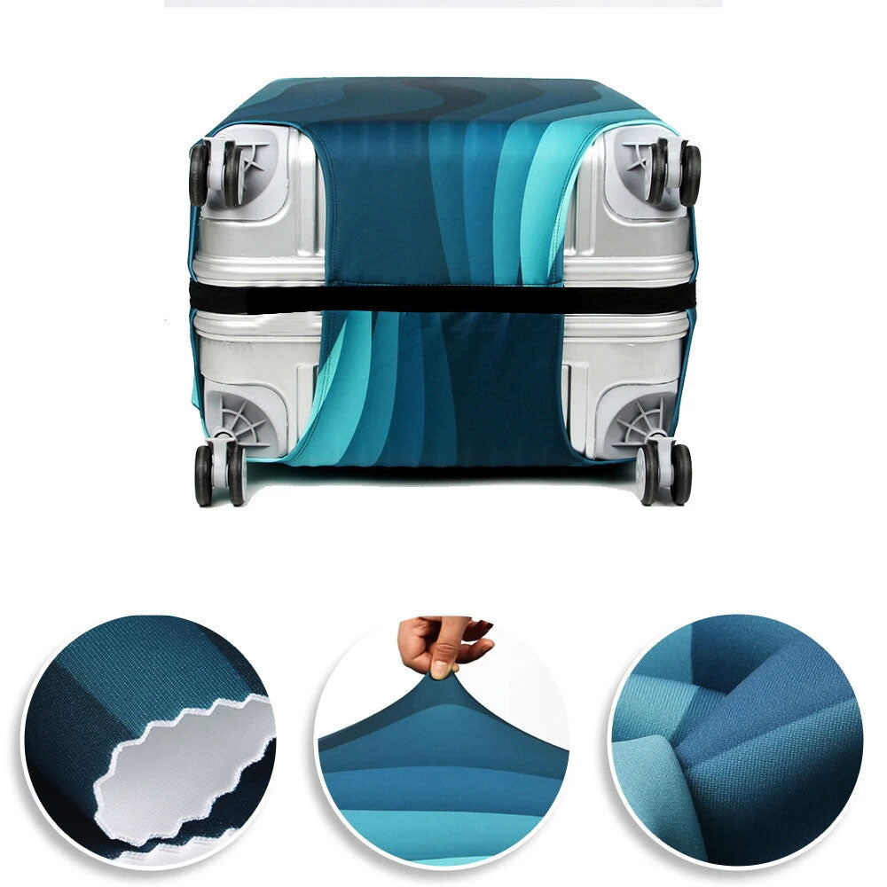 Colorful Travel Trolley Case Cover – Suitcase Protector & Storage Cover (25–28 Inch)