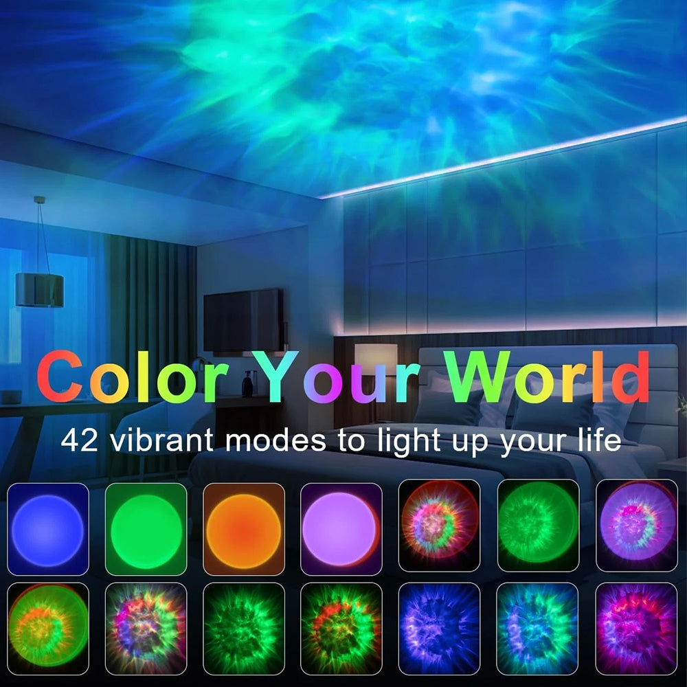Smart Nebula Galaxy Projector Starry Lamp - Remote Control Night Light for Ceiling/Wall