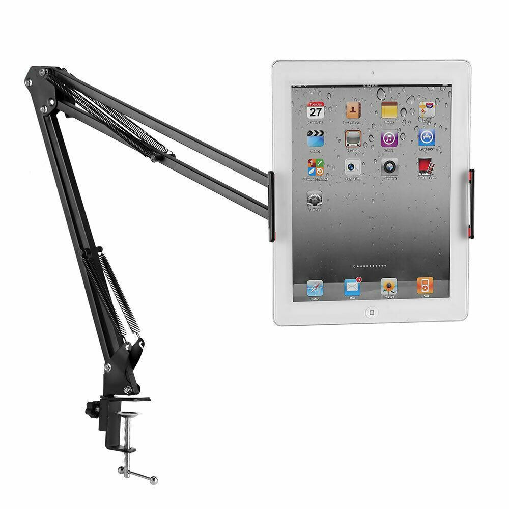 360° Rotating Adjustable Long Arm Desk Bed Table Phone PAD Holder Stand