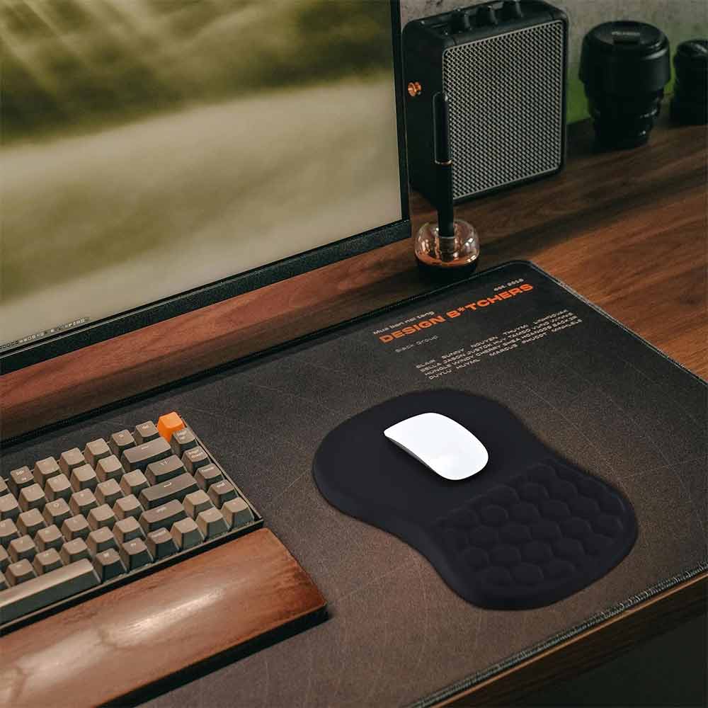 Ergonomic Mouse Pad with Wrist Support – Massage Design Gaming Mouse Mat, Non-Slip