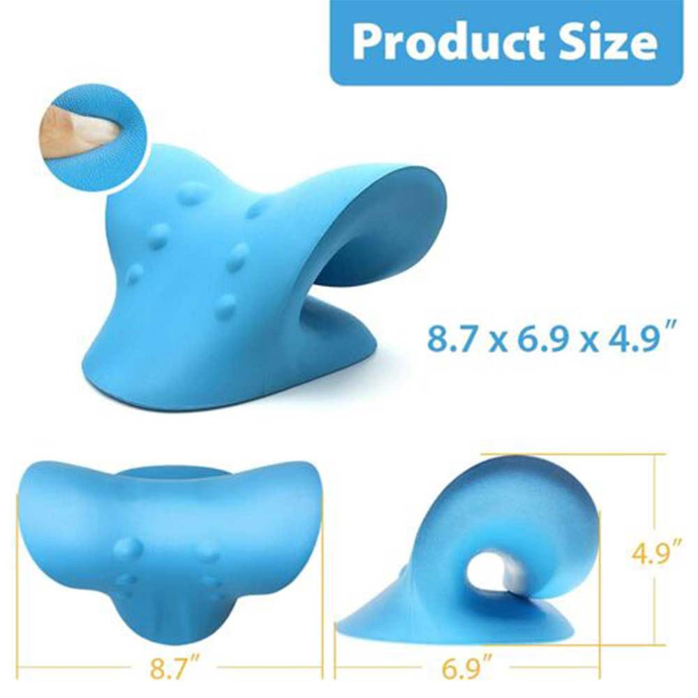 Neck Traction Pillow Cloud Shape Neck Stretcher Cervical Massage Pain Relief