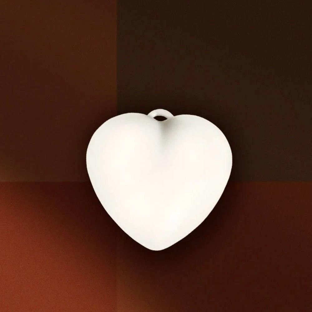 2x Rechargeable Heart Shape LED Light - Touch Sensitive Bag Keychain Flashlight