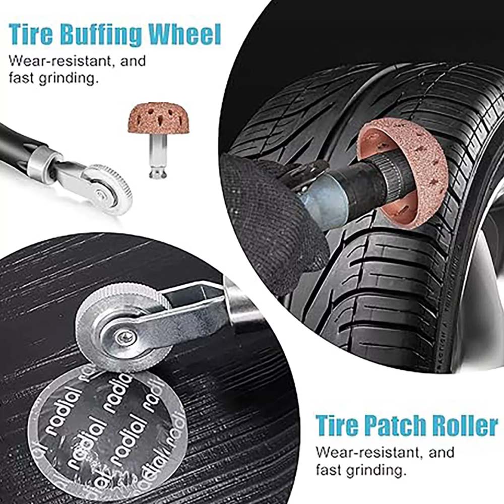 Tire Repair Polishing Head Kit Tire Repair Grinding Head Tool For Car Truck