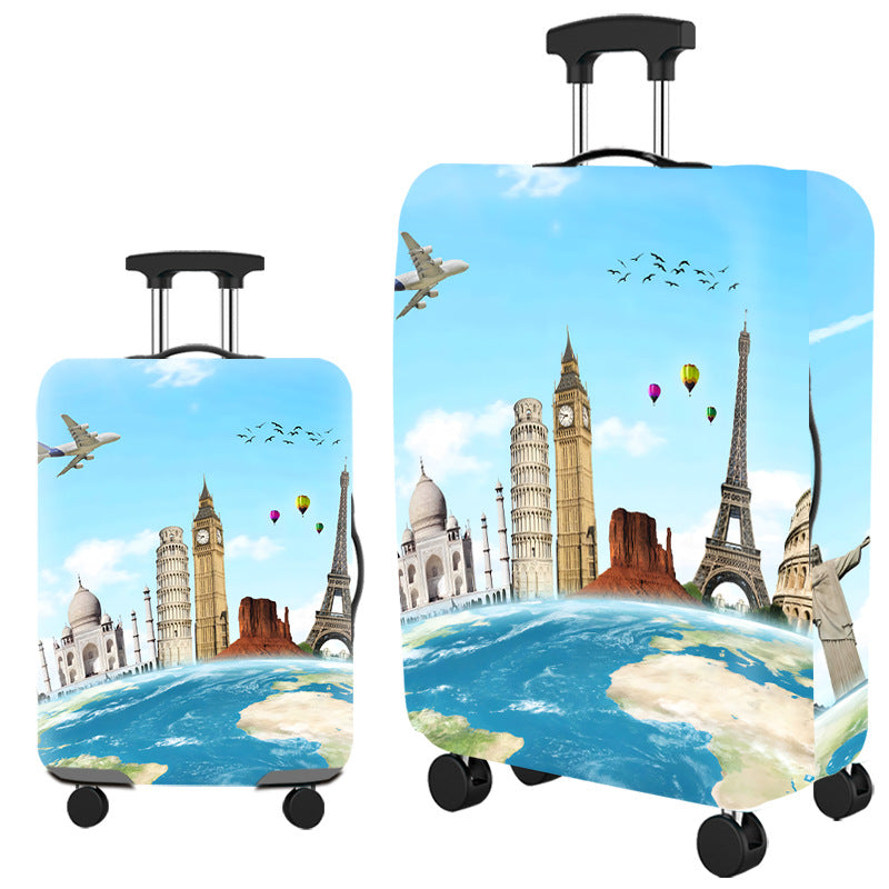 Colorful Travel Trolley Case Cover – Suitcase Protector & Storage Cover (25–28 Inch)