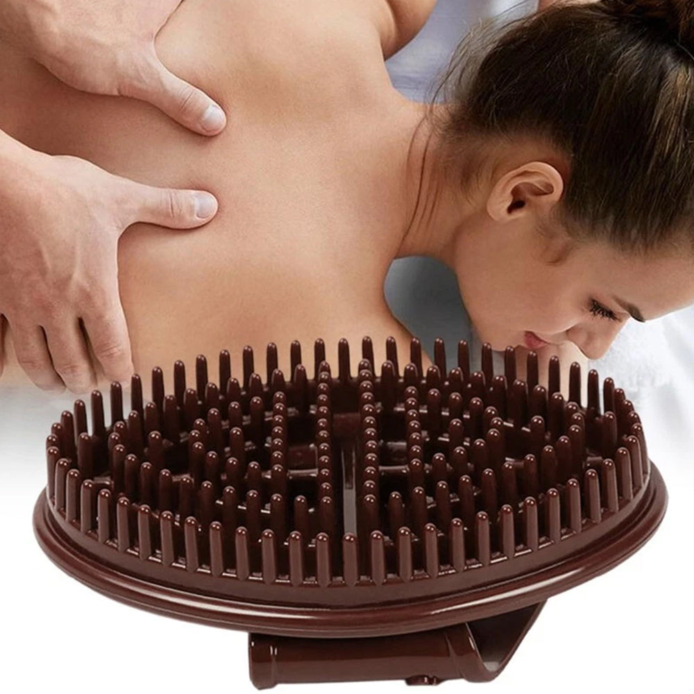 2-Piece Meridian Therapy Massage Brush Set | Acupressure Body Brush for Back, Arms & Legs