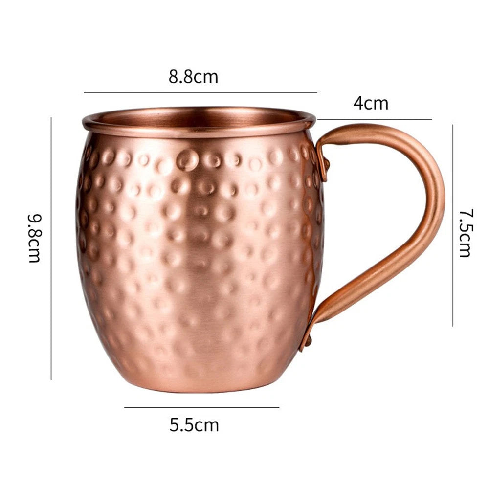 530ML Premium Copper Mule Mug for Moscow Mule, Coffee & Beer