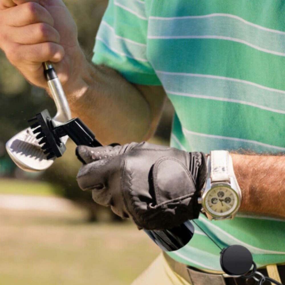 Golf Club Cleaning Brush Reel Groove Cleaner With Extrusion Water Bottle