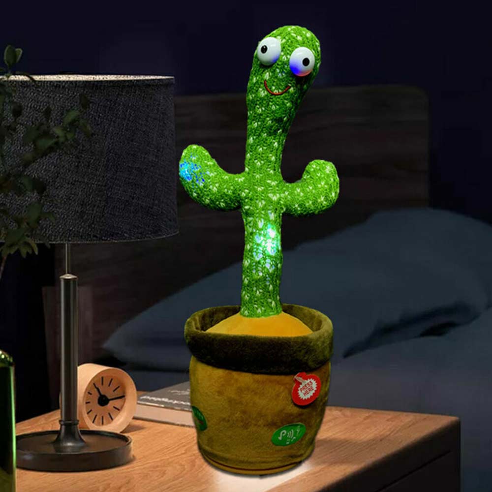 Talking Toy Dancing Cactus Doll Speak Talk Sound Record Repeat Kawaii Cactus Toy
