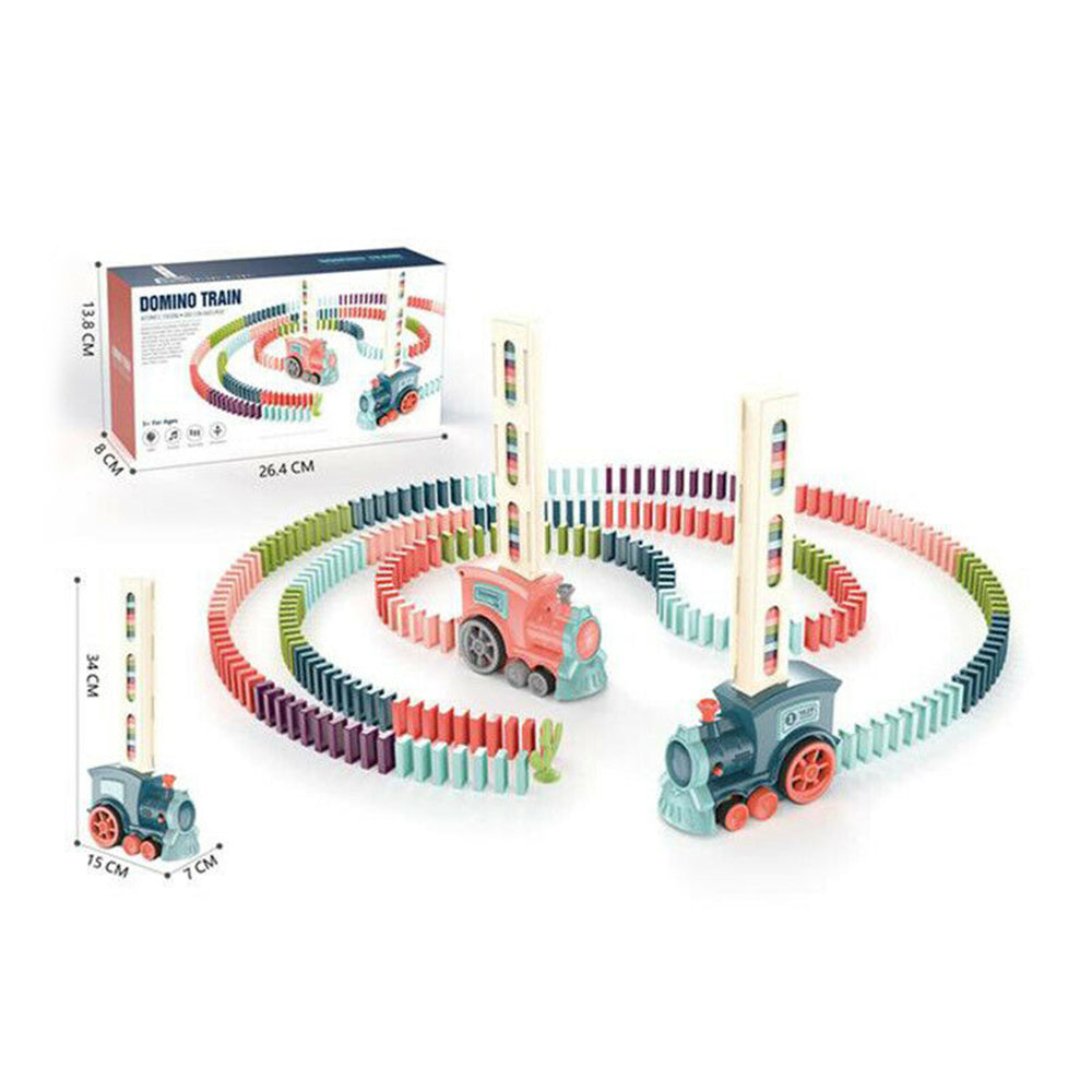 Domino Train Building Blocks Set Stacking Toy Kids Creatives Toys Funny Gift