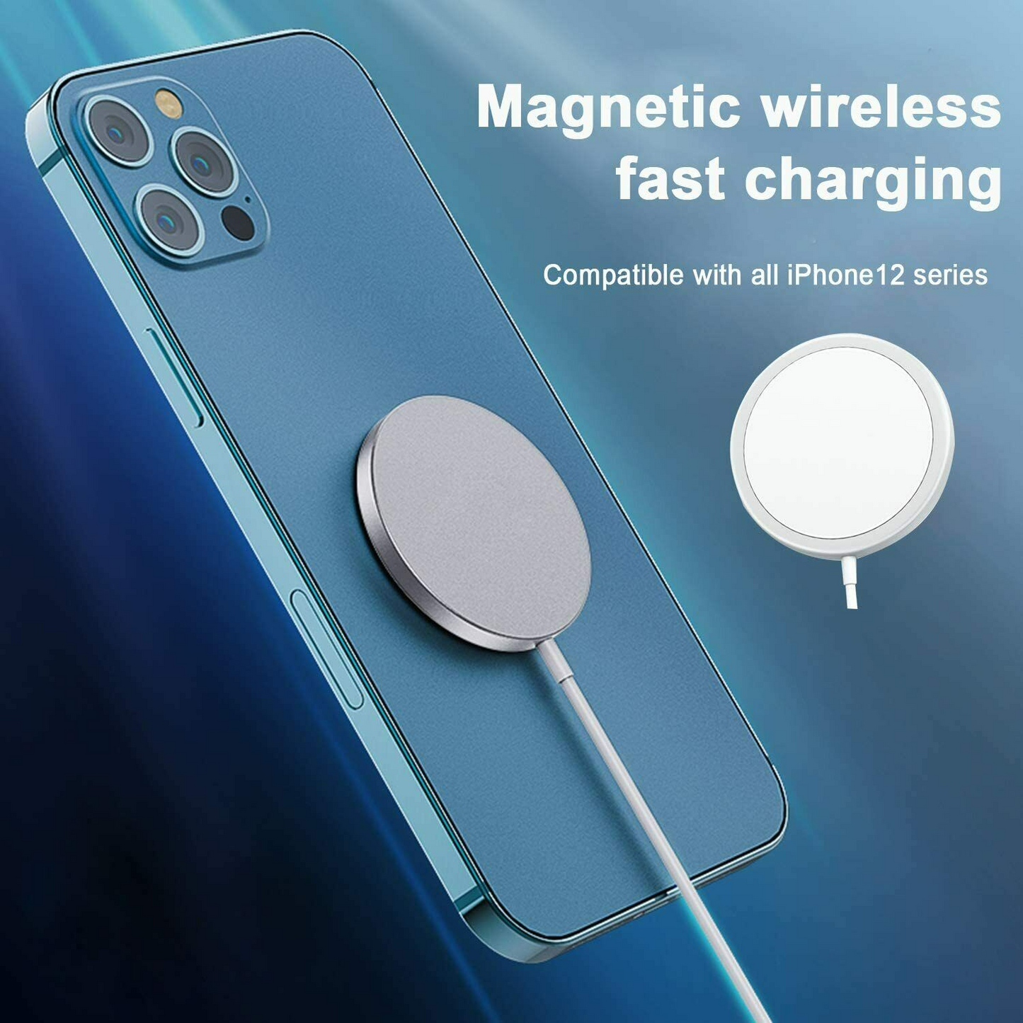 15W MagSafe Wireless Charging Cable White 1M