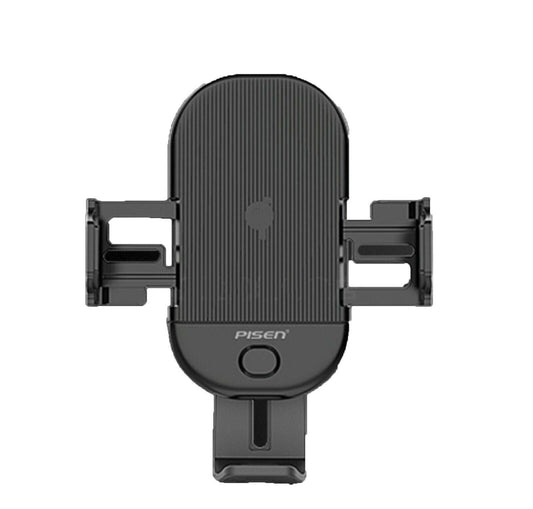 PISEN Gravity-Activated Car vent Mount Vent Phone Holder Electric Bracket Wireless Charger Qi car Holder(15W)Black