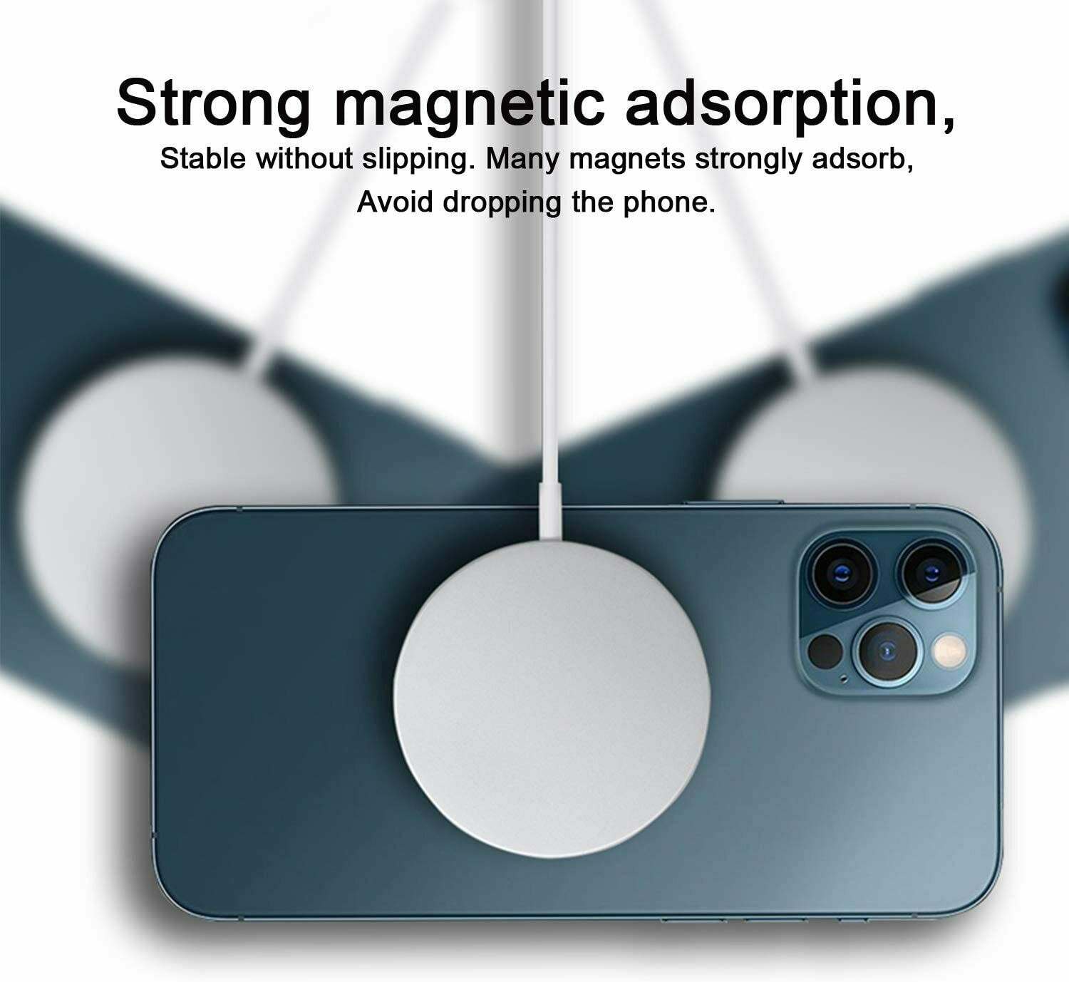 15W MagSafe Wireless Charging Cable White 1M