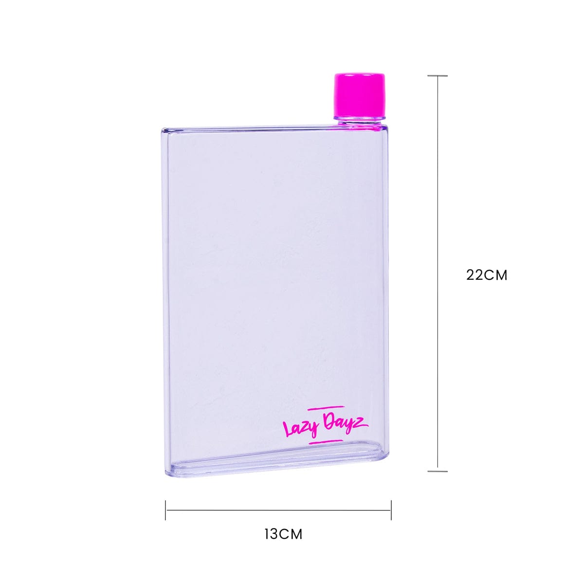 Lazy Dayz Flat Bottle 380ml - Pink