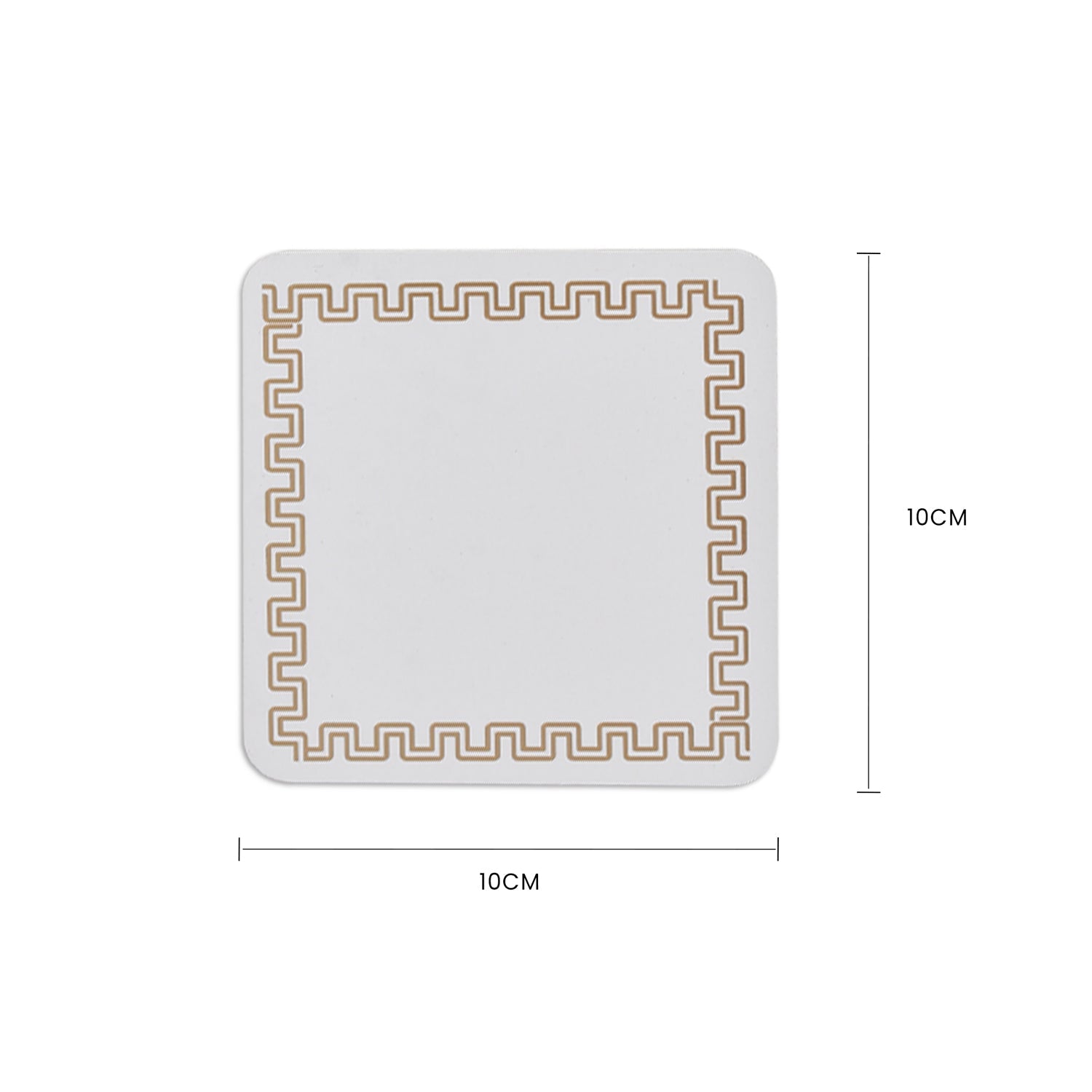 Clevinger Set of 4 MDF Coasters Gold Border