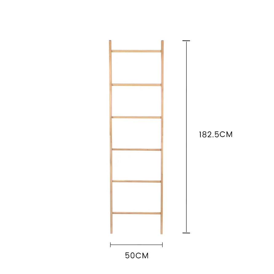 180cm 6 Steps Bamboo Towel Ladder